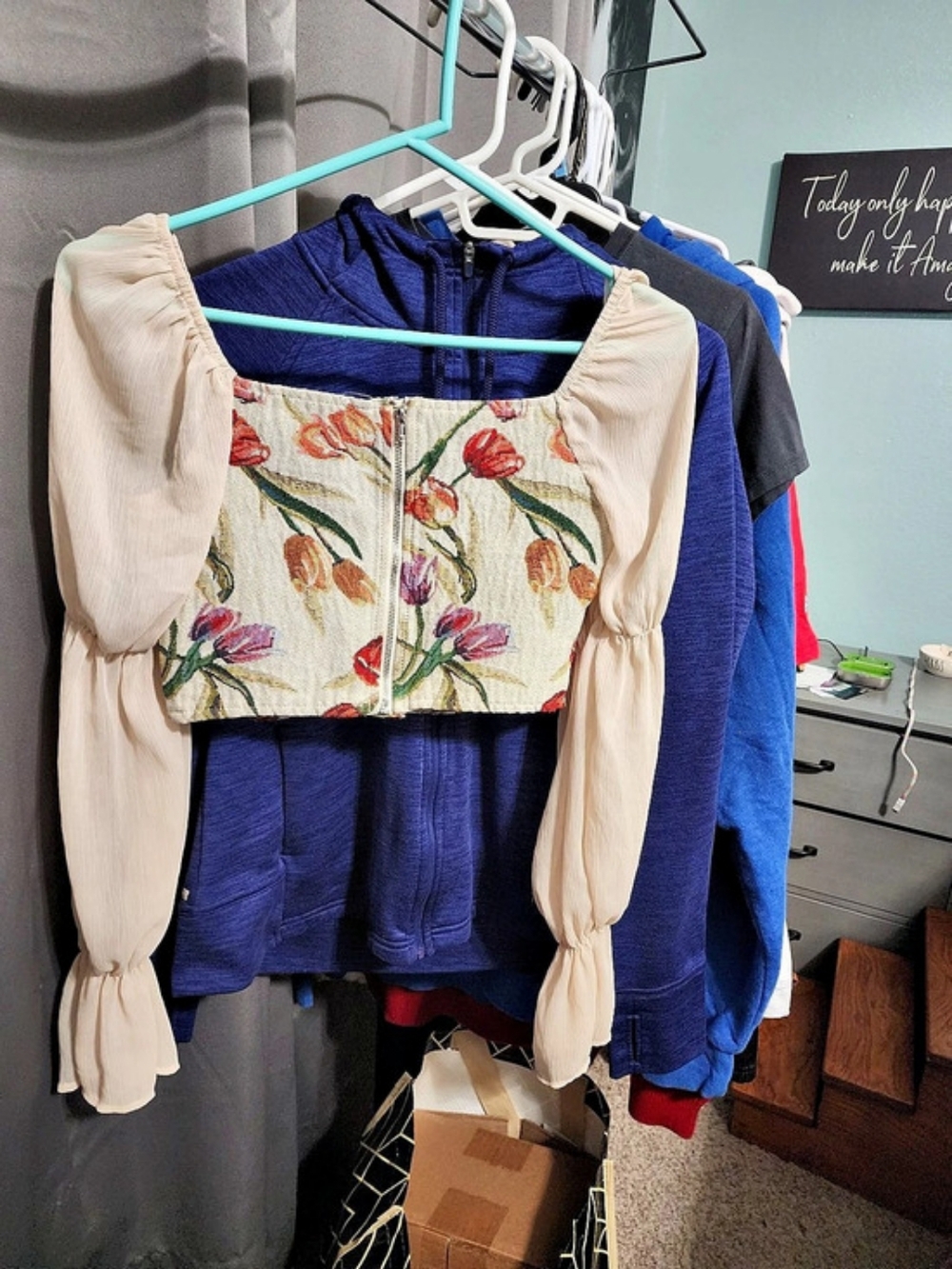Shein Floral Embroidered Blouse Girls 10-11Y